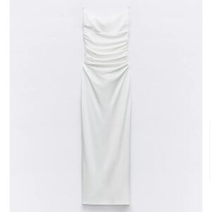 Zara draped open back dress